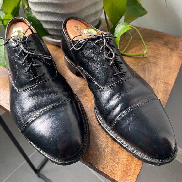 Alden 907 Black Cap Toe Dress Shoes sz 12D main image 6